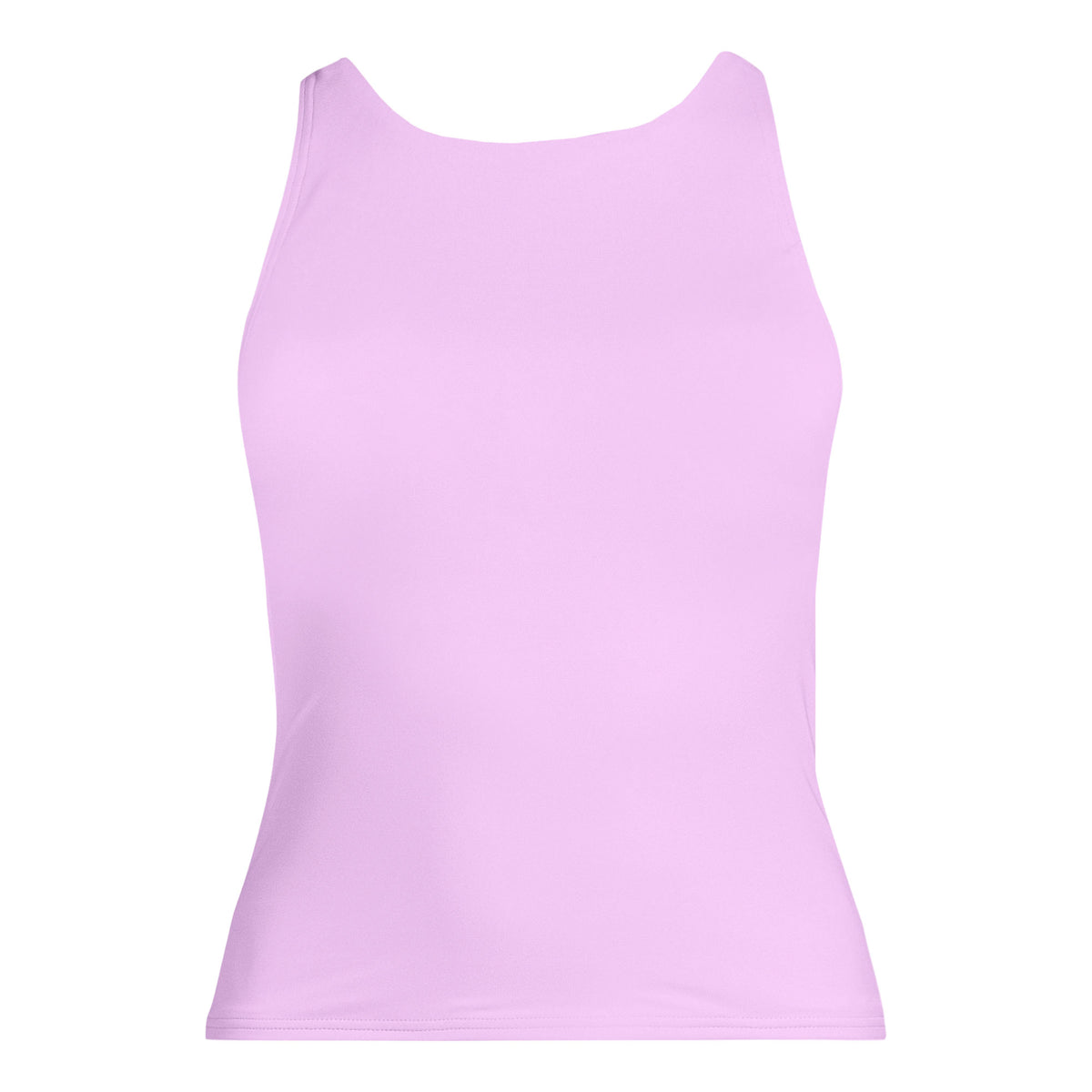 Women's D-Cup Tugless High Neck Strappy Back Tankini Swimsuit Top