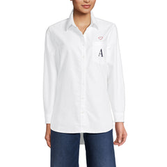 Women's Embroidered Oxford Shirt