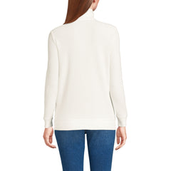Women's Long Sleeve Waffle Quarter Zip Pullover