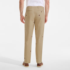 Men's Knockabout Embroidered Comfort Waist Classic Fit Chino Pant