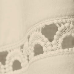 Women's Voile Ladder Trim Above the Knee Skirt