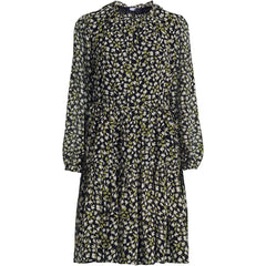 Women's Plus Size Chiffon Above the Knee Adjustable Dress