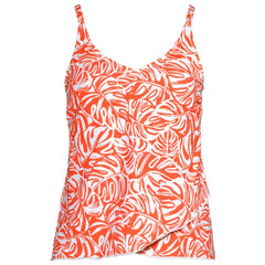 Women's Long Torso Tulip Hem Tankini Top