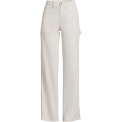 Women's Petite Herringbone Chino High Rise Utility Pants