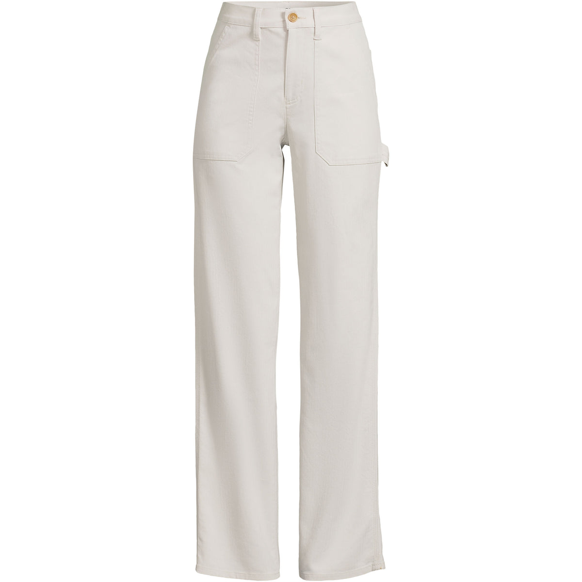 Women's Plus Size Herringbone Chino High Rise Utility Pants