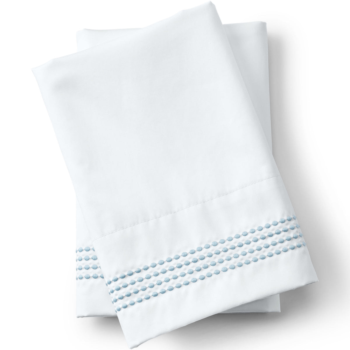 400 Thread Count Sateen Embroidered Pillowcases
