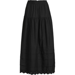 Women's Petite Voile Tiered Eyelet Maxi Skirt