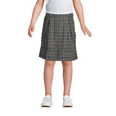 Little Girls Plaid Top of Knee Pleat Skort