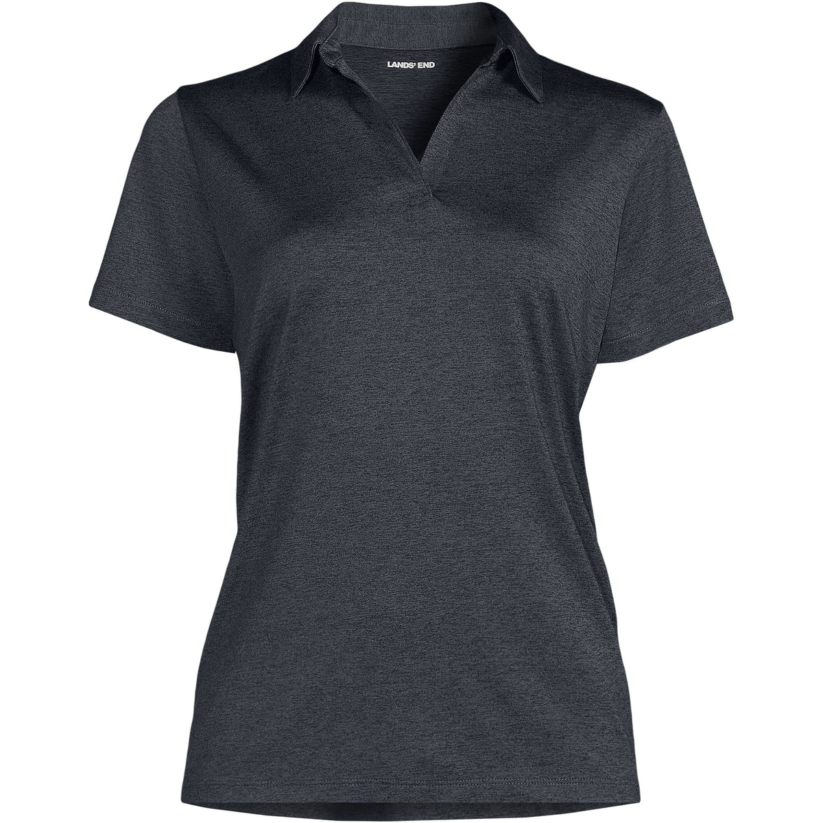 School Uniform Women's Plus Rapid Dry Short Sleeve Space Dye Sport Neck Polo Shirt