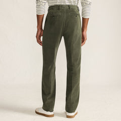 Men's Corduroy Comfort Waist Classic Fit Plain Front Pant