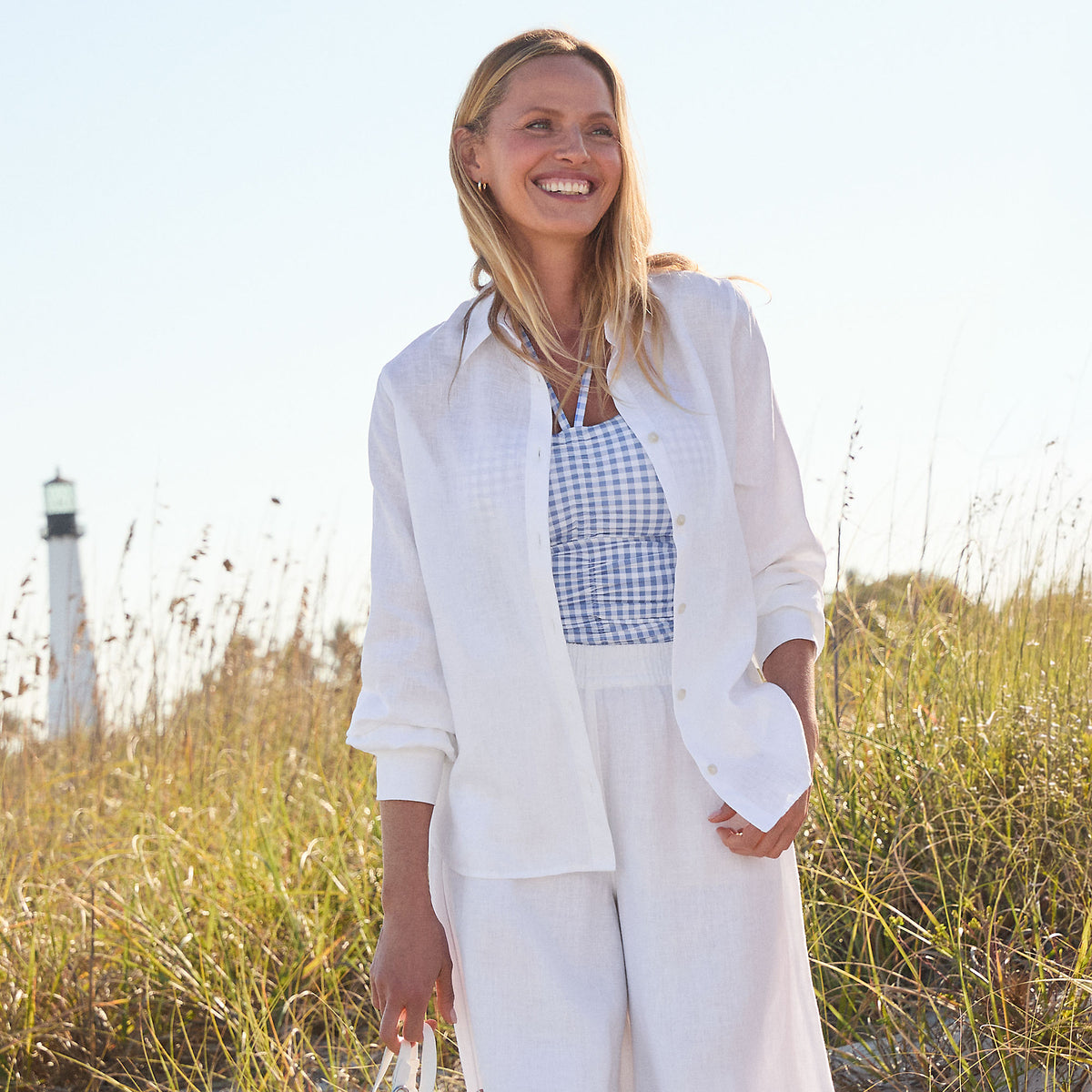Women's Linen Long Sleeve Feminine Shirt
