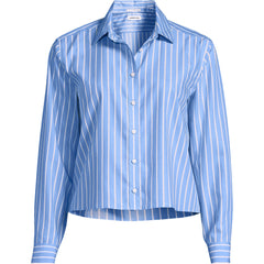 Women's No Iron Boxy Cropped Shirt