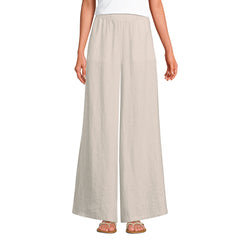 Women's Tall Linen High Rise Palazzo Pants - Set Bottom