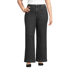 Plus Size Recycled High Rise Wide Leg Denim Jeans