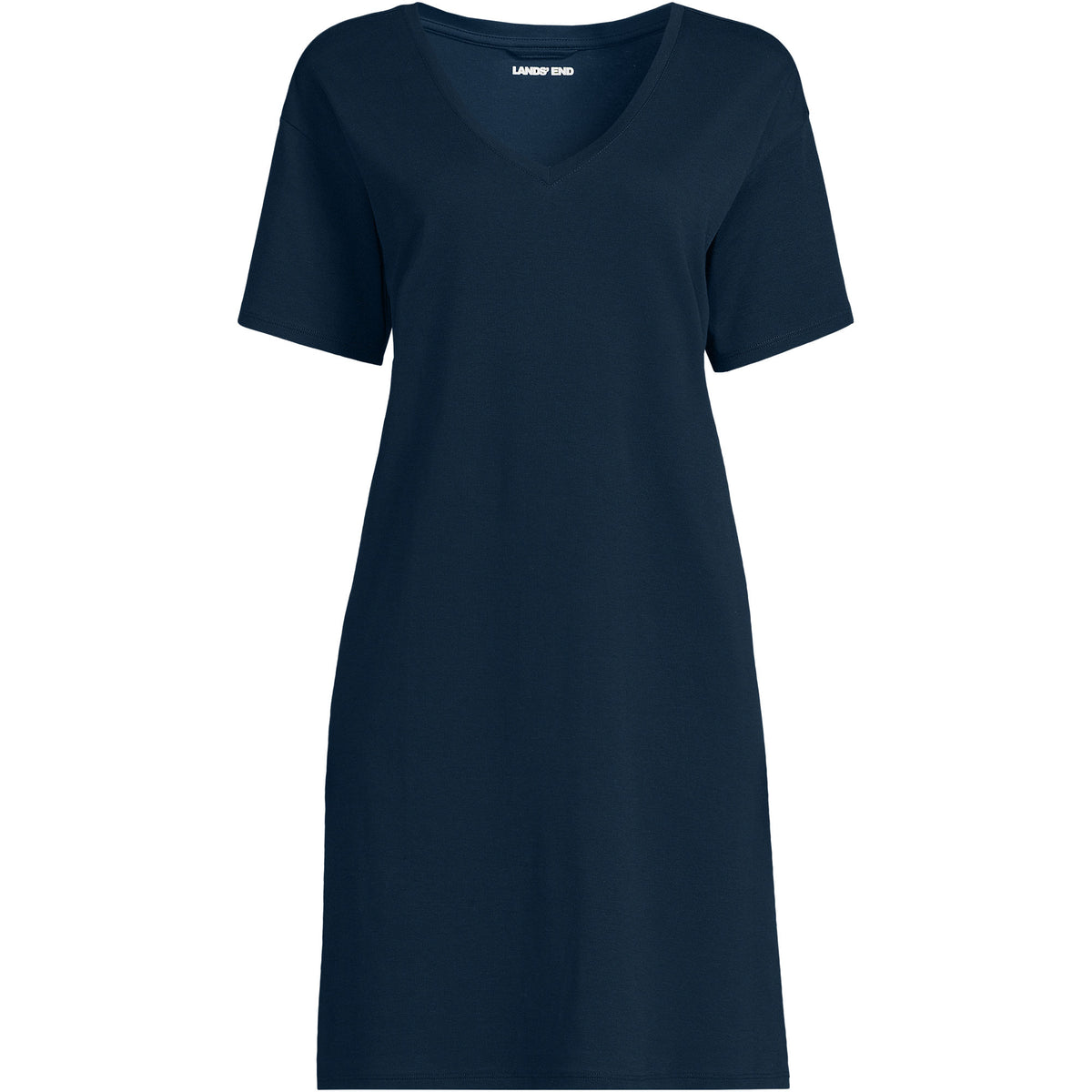 Women's Petite Cotton Interlock Relaxed Above the Knee Nightgown