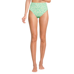 Women's Tugless Scallop High Waisted Bikini Bottoms