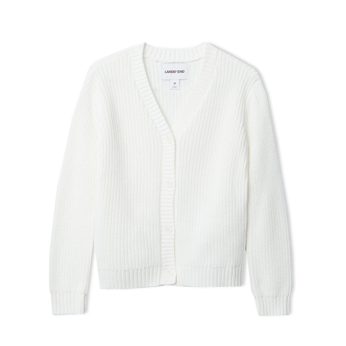 Girls Plus Button Front Knit Cardigan