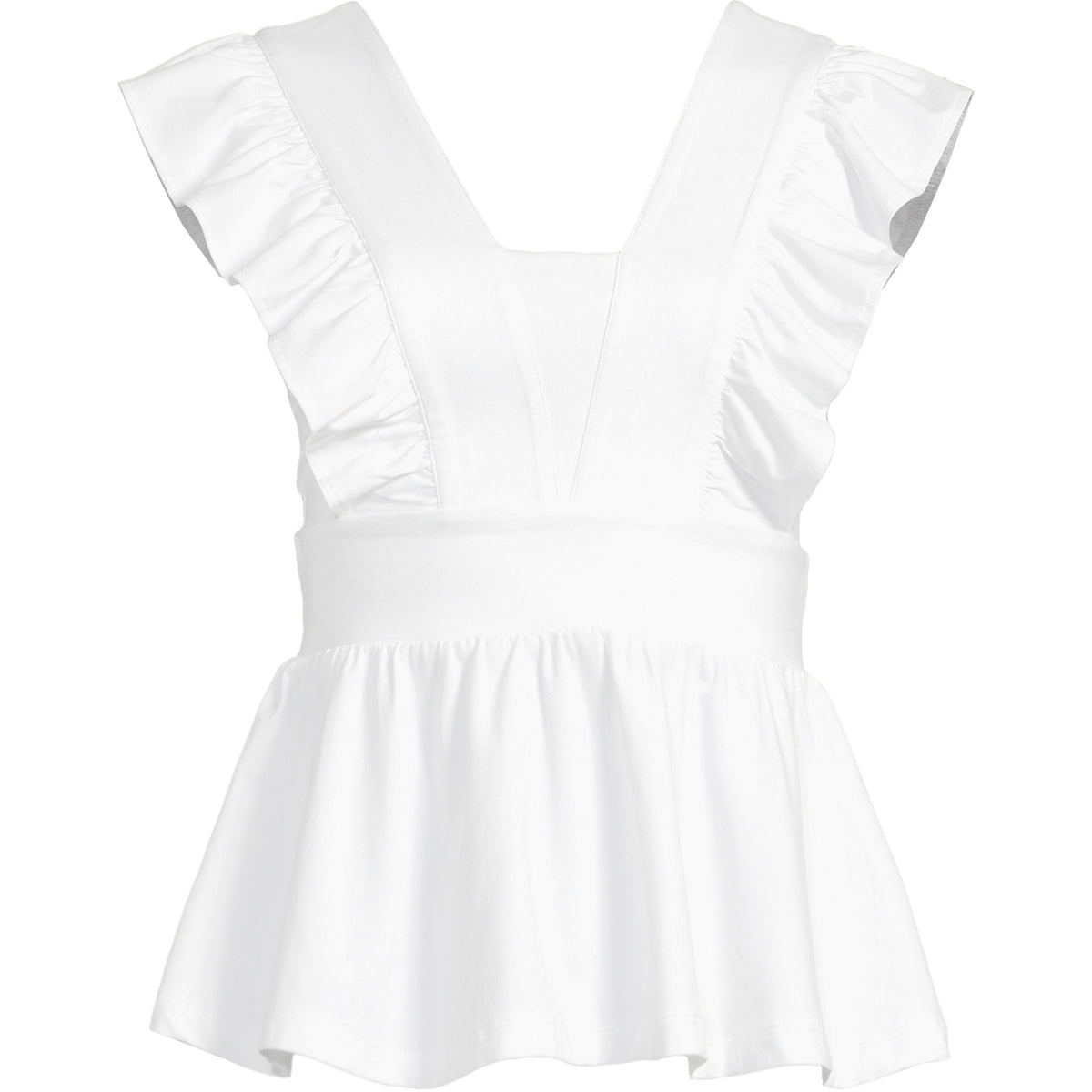 Women's Lightweight Jersey Ruffle Peplum Top