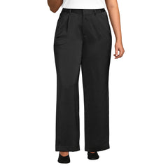 Women's Plus Size Satin Wide Leg Pants