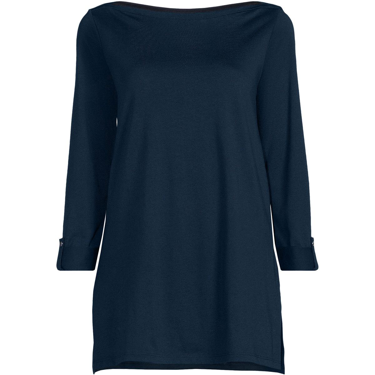 Women's Supima Cotton Adjustable 3/4 Sleeve Boatneck Tunic