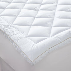 400 Thread Count Plush Quilted Cotton Mattress Pad