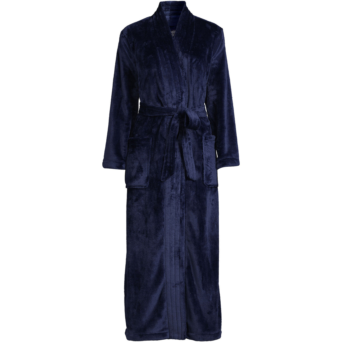 Women's Plus Size Cozy Plush Long Wrap Robe
