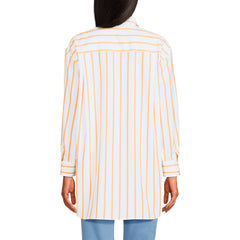 Women's Petite No Iron Poplin Extra Long Tunic