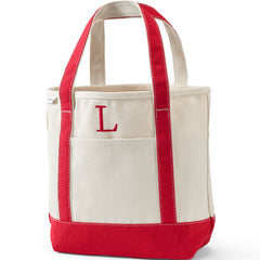 Pre-Monogrammed Letter L Canvas Tote Bag