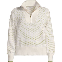 Women's Drifter Floatback Jacquard Quarter Zip Sweater