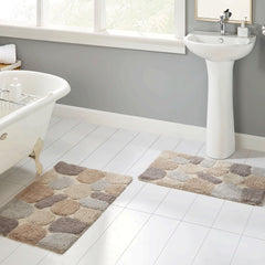 Chesapeake Pebbles Cotton Non-Skid 20''x32'' Bath Rug - Set of 2