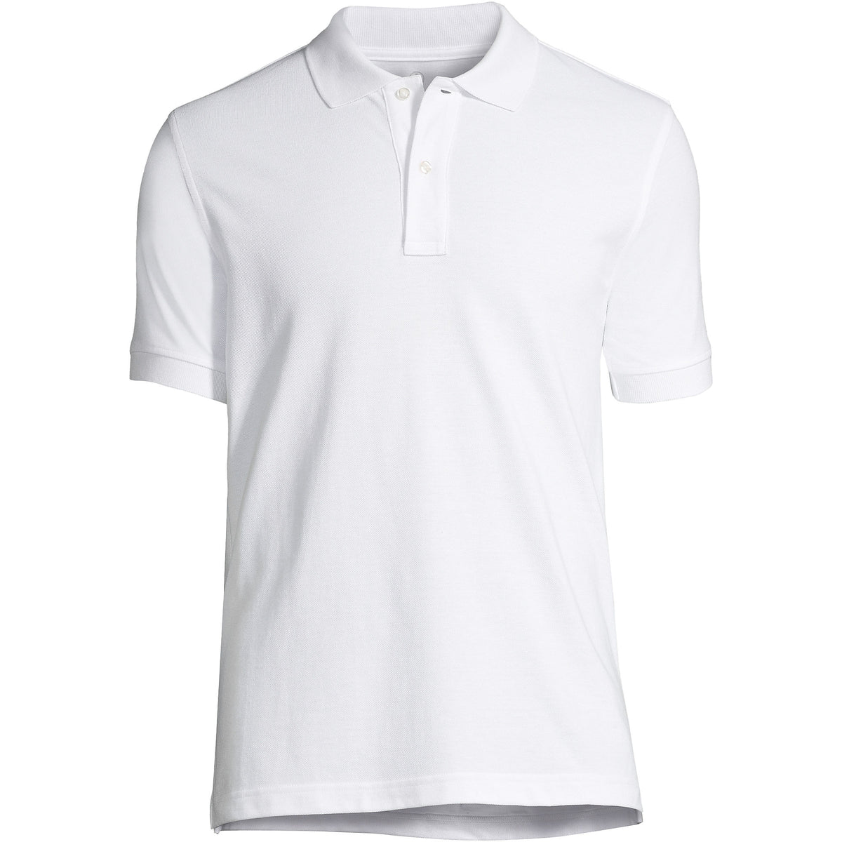 School Uniform Men's Short Sleeve Tailored Banded Mesh Polo Shirt