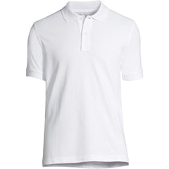 School Uniform Men's Short Sleeve Tailored Banded Mesh Polo Shirt