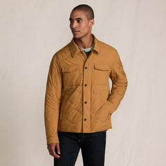 Men's Quilted Insulated Shirt Jacket