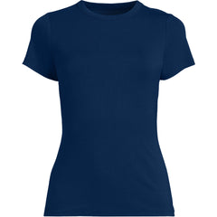 Women's Petite Short Sleeve Cooling Crew Neck T-Shirt