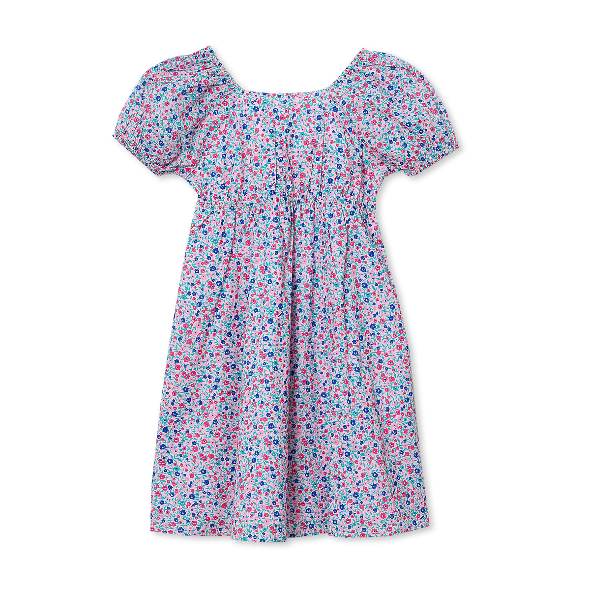 Girls Short Sleeve Bow Dress