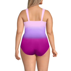 Women's Plus Size SlenderSuit Grecian Low Leg One Piece Swimsuit