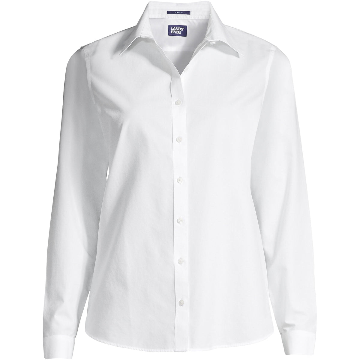Petite No Iron Button Front Shirt