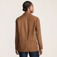 Women's Suede Boyfriend Blazer