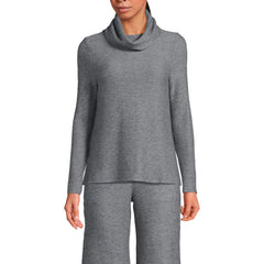 Women's Cable Ottoman Relaxed Long Sleeve Cowl Neck Top