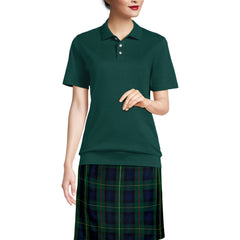 Women's Short Sleeve Banded Bottom Polo Shirt