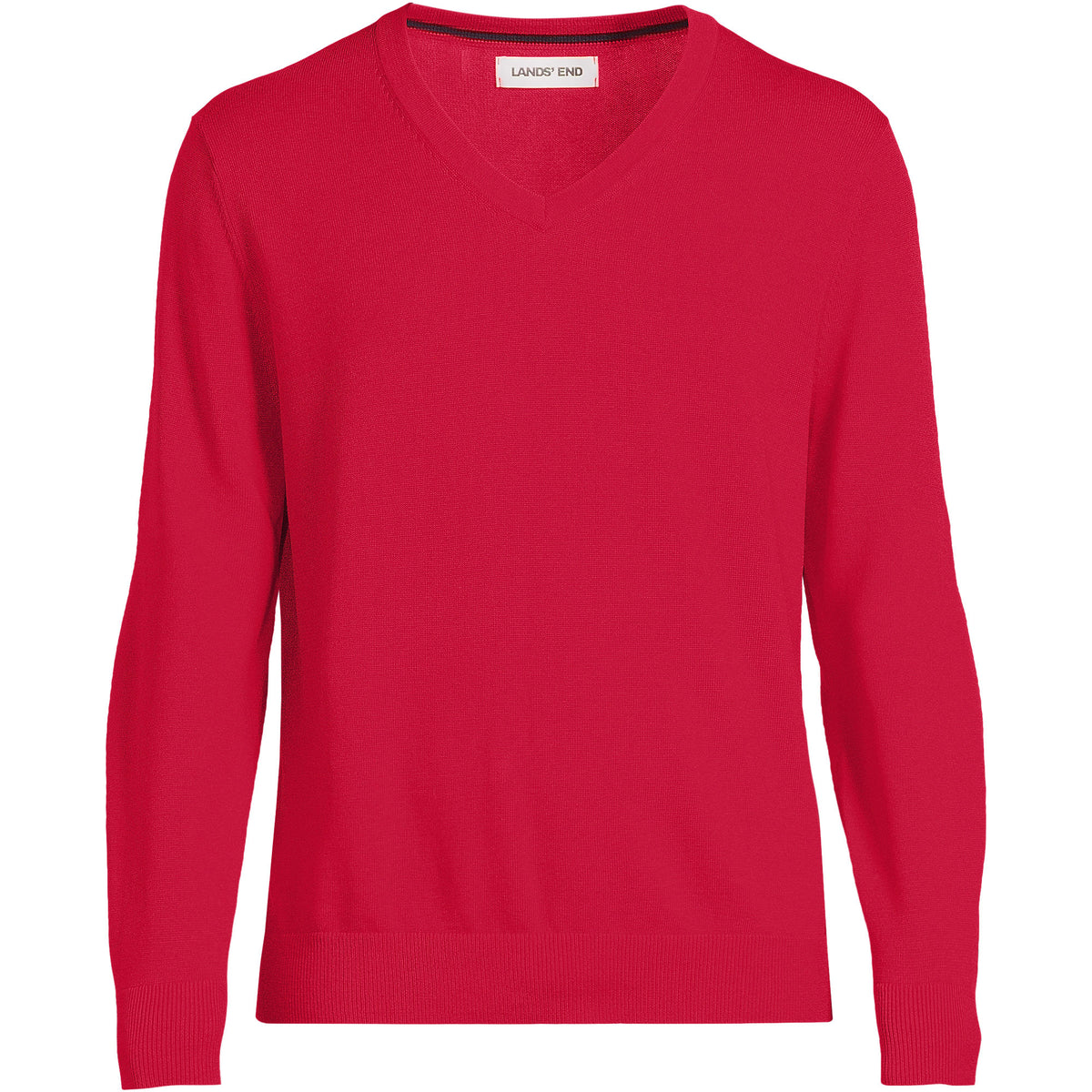 Men's Fine Gauge Cotton V Neck Sweater