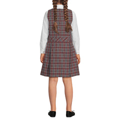 School Uniform Girls Plaid Jumper Top of Knee