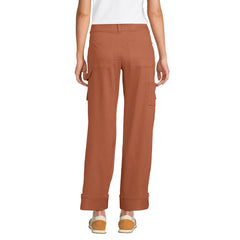 Women's Chino Mid Rise Straight Leg Cargo Ankle Pants