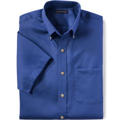 School Uniform Men's Big Short Sleeve Performance Twill Shirt