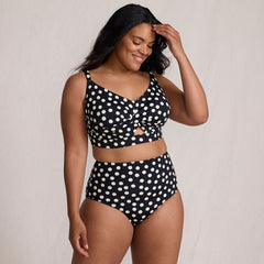 Women's Plus Size Twist Front Bikini Top