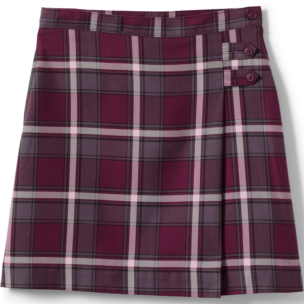 School Uniform Juniors Plaid A-line Skirt Below the Knee