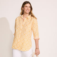 Women's No Iron Poplin Extra Long Tunic