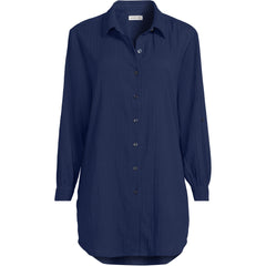 Women's Plus Size New Button-Up Shirt Cover-Up Dress