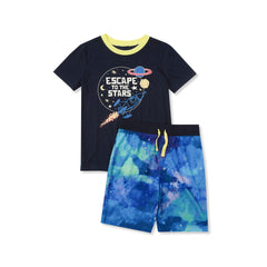 Boys Short Sleeve Tee and Shorts Pajama Set