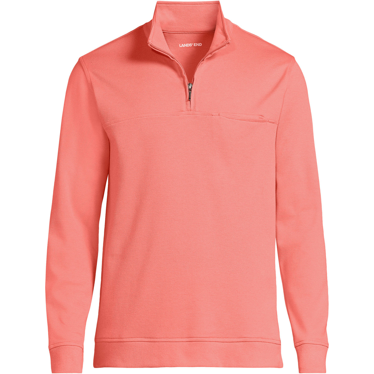 Men's Tall Long Sleeve Travel Kit Pique Quarter Zip